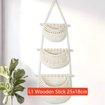Bohemian Woven Hanging Storage Basket